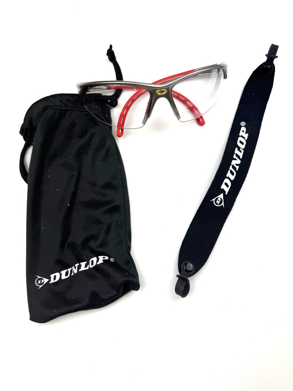 Dunlop Sports Competition Protective glasses red & silver